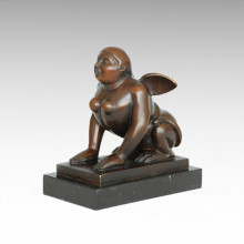 Abstract Figure Statue Fat Angle Bronze Sculpture TPE-1003